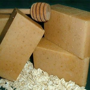 5 bars of all natural goat milk soap with glycerin